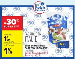 Carrefour Carrefour Classic' Mozzarella Mini offre