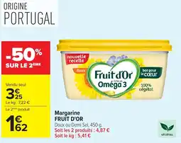 Carrefour Fruit d'Or Margarine offre