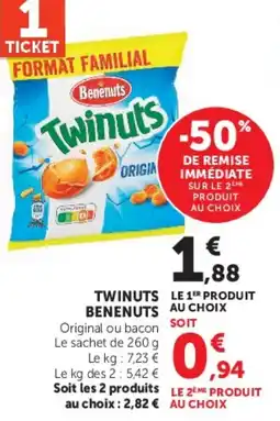 Super U Bénénuts Twinuts offre