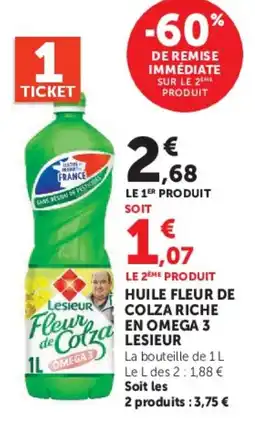 Super U Lesieur Fleur de Colza offre