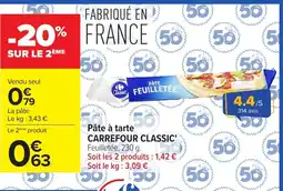 Carrefour Carrefour Classic Pâte à tarte offre