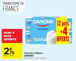 Carrefour DANONE Yaourts Le Nature offre
