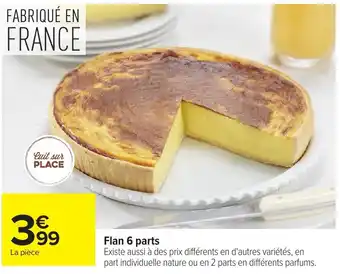 Flan 6 parts