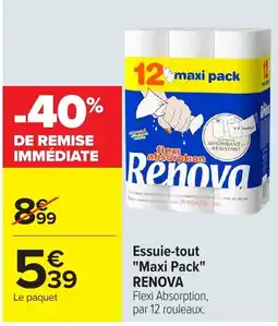 Carrefour Renova Essuie-tout offre