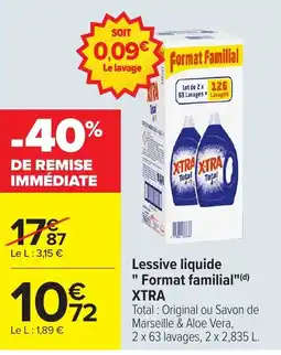 Carrefour XTRA Lessive liquide offre