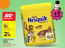 Carrefour Nesquik Poudre chocolatée offre