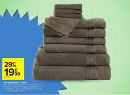 Carrefour Sixtine Set linge de bain offre