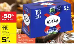 Carrefour Market 1664 Bière blonde offre