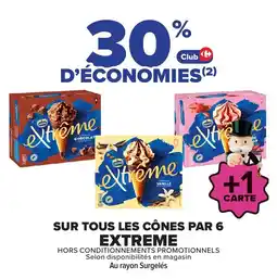 Carrefour Market Nestlé cônes extreme offre