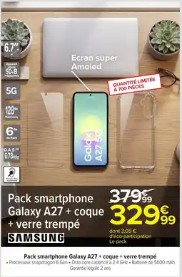 Carrefour SAMSUNG Pack smartphone Galaxy A27 offre