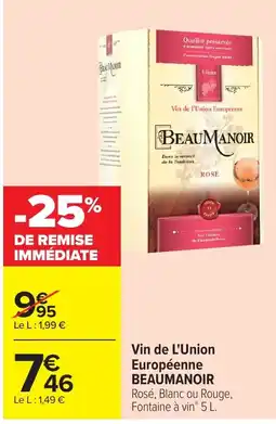 Carrefour BEAUMANOIR offre