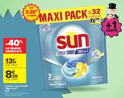 Carrefour SUN Capsules Lave-vaisselle offre