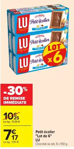 Carrefour LU Petit écolier offre