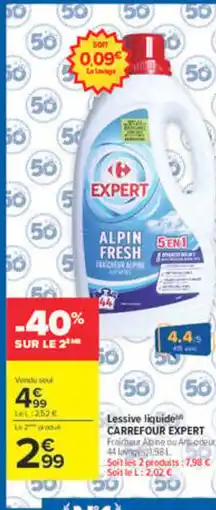 Carrefour Market Carrefour expert lessive liquide offre