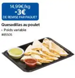Costco Quesadillas au poulet offre