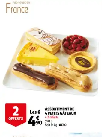 Auchan Assortiment de 4 Petits Gâteaux offre