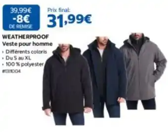 WEATHERPROOF Veste pour homme