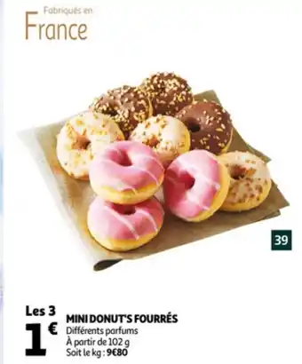 Auchan Mini Donut's Fourrés offre