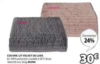 JYSK Couvre-lit velvet de luxe offre