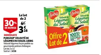 Auchan Pursoup Velouté de Légumes du Soleil Liebig offre