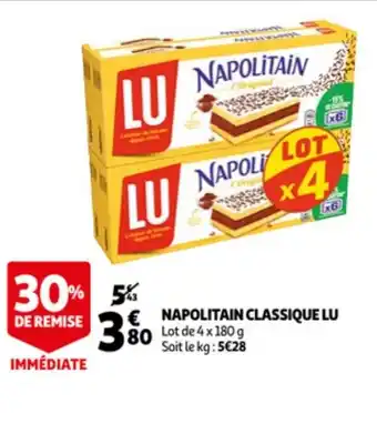 Auchan Napolitain Classique LU offre