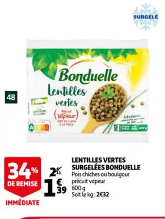 Lentilles Vertes Surgelées Bonduelle