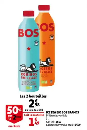 Auchan Ice Tea Bio Bos Brands offre