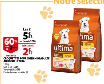 Auchan Croquettes Pour Chien Mini Adulte offre