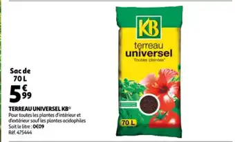 Auchan Terreau Universel KB offre