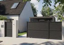 Brico Dépôt Portail aluminium coulissant celtis offre