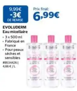 Costco Evoluderm - eau micellaire offre