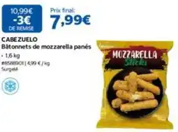 Costco Cabezuelo - bâtonnets de mozzarella panés offre