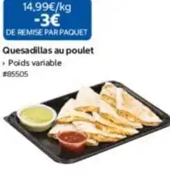 Costco Quesadillas au poulet offre