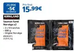 Costco Kirkland - saumon fumé norvège x2 offre