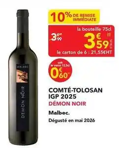 METRO Comté tolosan igp 2025 offre