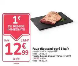 Promocash Faux-filet semi-pare 5 kg/+ offre