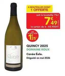 METRO Quincy 2025 offre