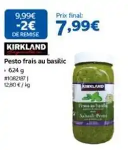 Costco Kirkland - pesto frais au basilic offre