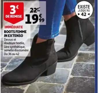 Auchan Boots Femme offre