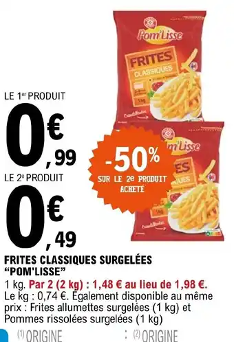 E.Leclerc Frites Classiques Surgelées offre