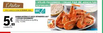 Gambas Entières Et Cuites Réfrigérées ASC