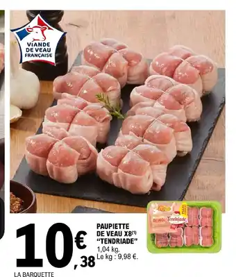 E.Leclerc Paupiette de Veau x8 offre