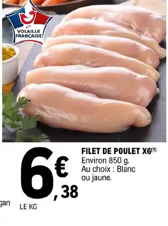 Filet de Poulet x6