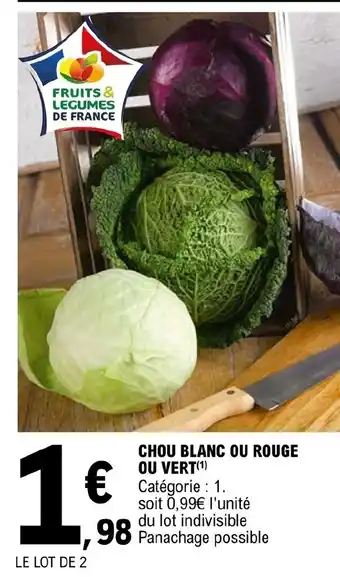 E.Leclerc Chou Blanc Ou Rouge offre