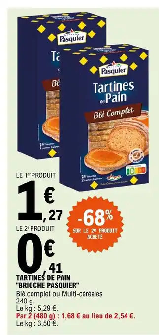 E.Leclerc Tartines de Pain offre