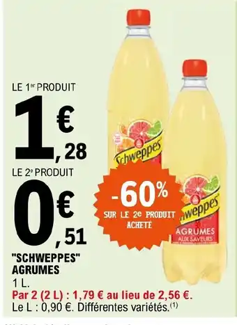 E.Leclerc Schweppes Agrumes offre