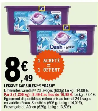 E.Leclerc Lessive Capsules Dash offre