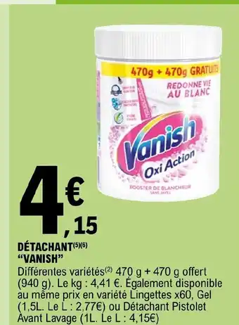 E.Leclerc Détachant Vanish offre