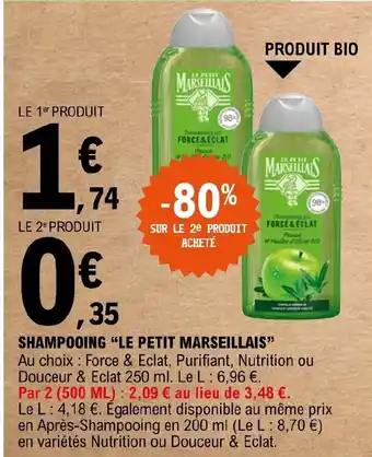E.Leclerc Shampooing Le Petit Marseillais offre