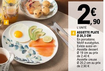 E.Leclerc Assiette Plate offre